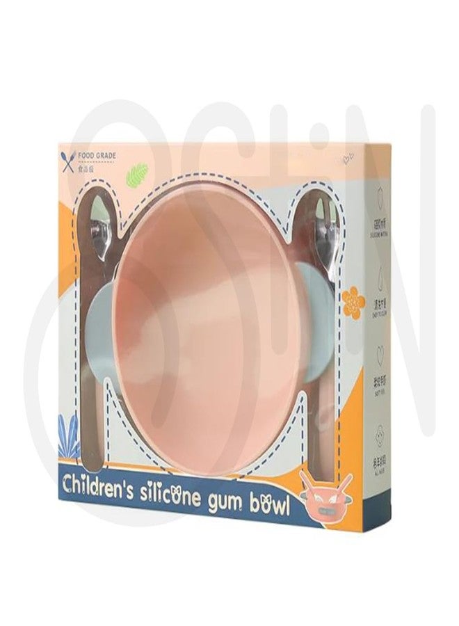 Ostin Food Plates with Straw Brush Tableware Baby Feeding Set Children's Dishes Kids Cutlery Kit Silicone Tableware Set Baby Food Plate. (Round Pink) - Image 5