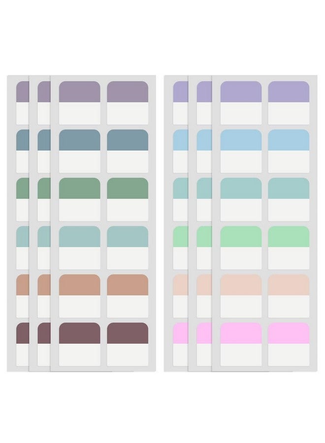 بروديوت 240 قطعة من علامات التبويب اللاصقة الملونة مقاس 1 بوصة، علامات تبويب قابلة لإعادة الوضع لتصنيف ملفات دفاتر الملاحظات، 12 لونًا (1 بوصة) - Image 1