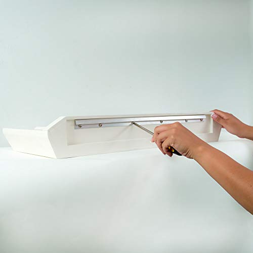 Hangman - Professional French Cleat – For Mirrors, Pictures, Ledges, Cabinets & Headboards - Aluminum: CBH-30,Silver. - Image 2