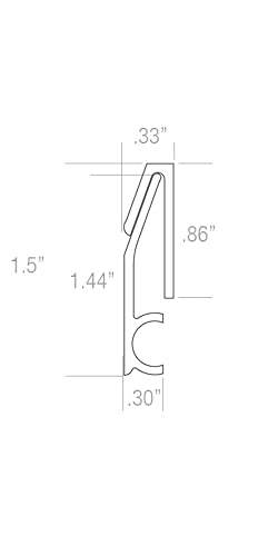 Hangman - Professional French Cleat – For Mirrors, Pictures, Ledges, Cabinets & Headboards - Aluminum: CBH-30,Silver. - Image 5
