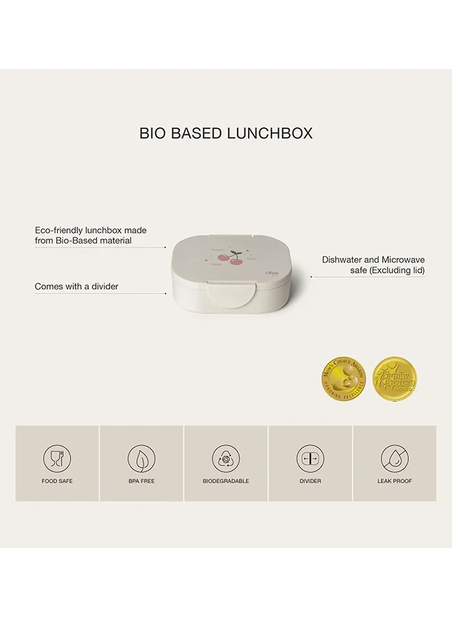 Citron Bio-Based Lunchbox - Cherry - Leakproof & Sustainable Lunchbox for Kids