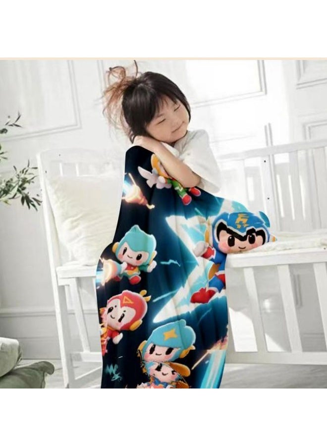 general Children's or student cartoon flannel thin blanket (warm and comfortable, suitable for sleep, games) 100cm*150cm - 298 - Image 4