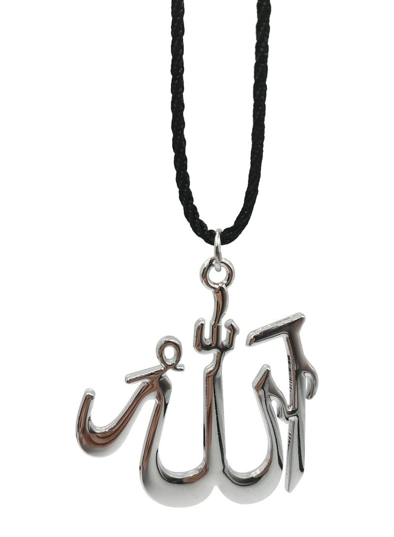 NMC Car Pendant Silver Car Hanging ALLAH Pendant - Image 3