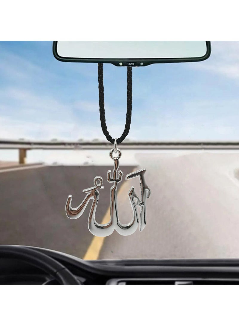 NMC Car Pendant Silver Car Hanging ALLAH Pendant - Image 5