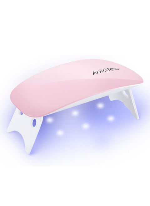UV Light for Nails - Mini UV LED Nail Lamp Portable Nail Dryer for UV Gel Polish Nail Glue Gel Mouse Shape Small Size with USB Cable for Curing All Nail Gels (MULTI COULER) Home DIY Mani