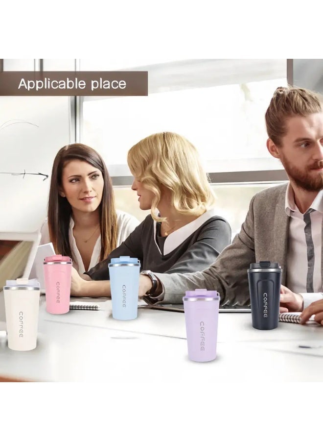 كوفي ذكي شاشة ديجيتال 510 مللي 304 الفولاذ المقاوم للصدأ فنجان القهوة كوب حراري مكتب Termal مقهى السفر معزول زجاجة - Image 4