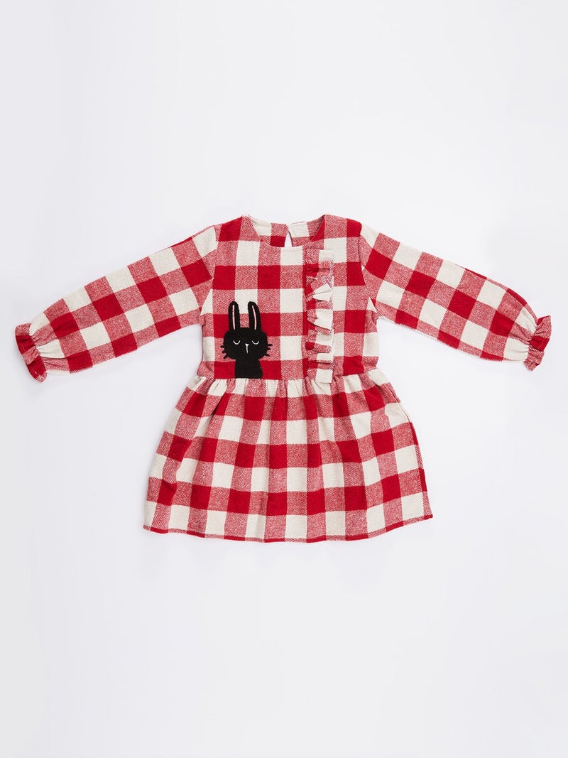 Denokids Checkered Ruffle Dress  - Image 4