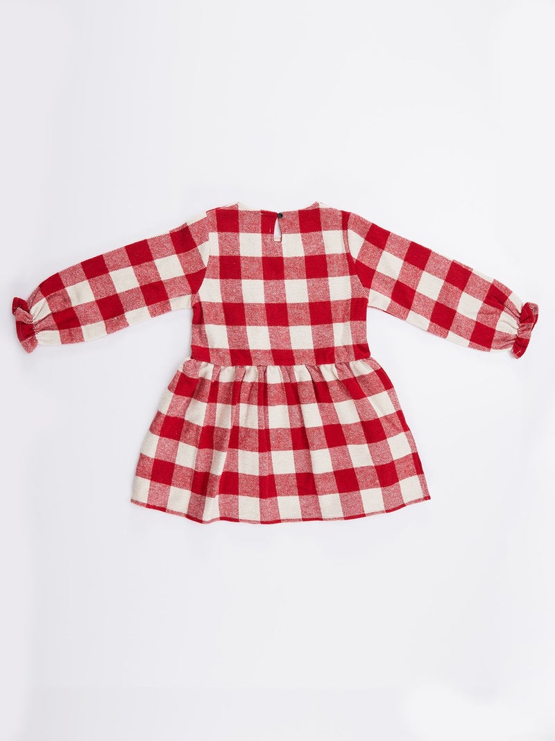 Denokids Checkered Ruffle Dress  - Image 5