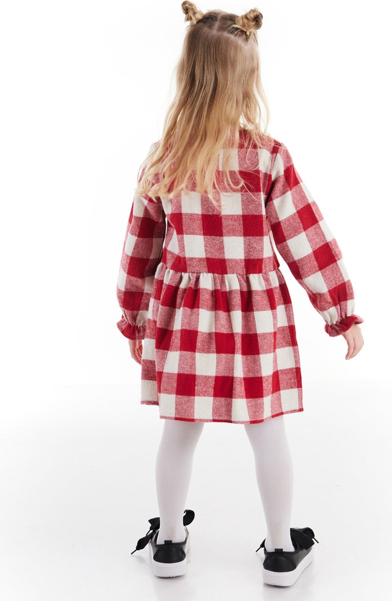 Denokids Checkered Ruffle Dress  - Image 3