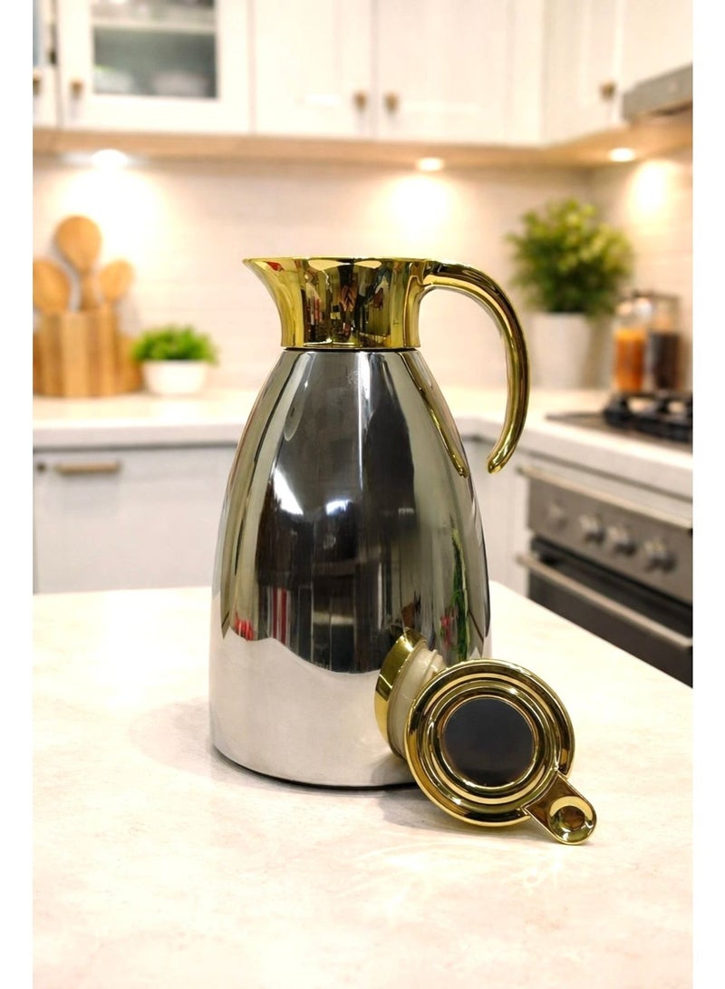 Lavin vaccum Flask 1.5L/Premium 304 Stainless steel inner/ Double wall Insulated thermos/Long heat retention/Hot&Cold/HB - Image 1
