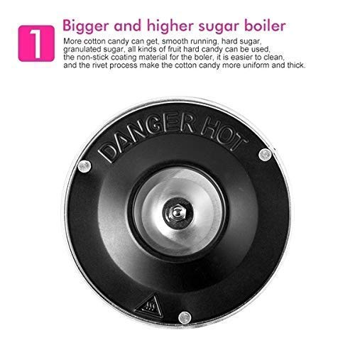 NESTIC Cotton Candy Maker, Mini Sweet Automatic Cotton Candy Machine Hard and Countertop Floss Maker Home DIY Sweets Makers for Kids - Image 4