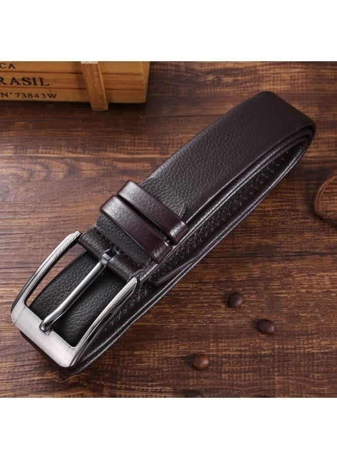 OLUDENIZ 🕴️ Elegant 7-in-1 Piece Men’s Business Gift Set – Black Leather Watch, Belt, Wallet, Tie, Cufflinks & Tie Clip - Image 5