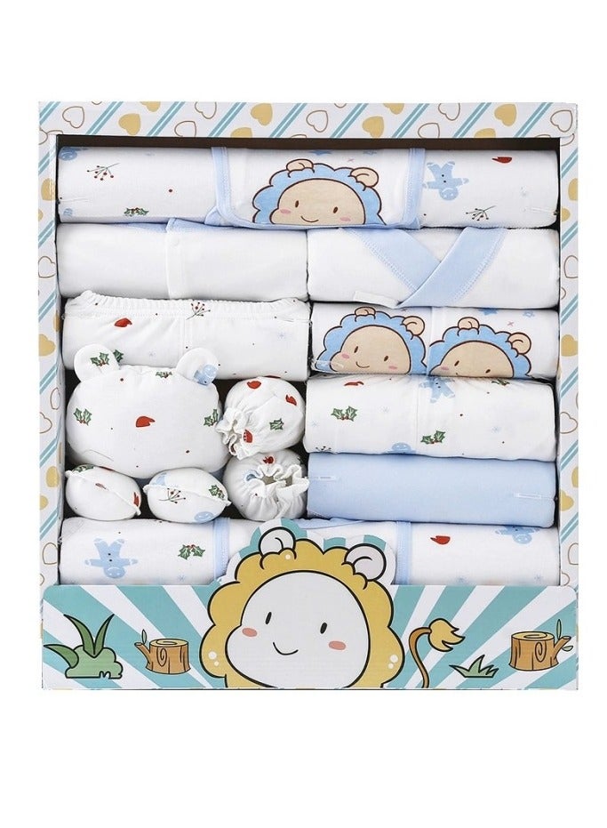 18pcs Baby Gift Box, Newborn Clothing Set Baby Clothes Gift Set Newborn Gift Set Newborn Outfit Set Baby Gift Box for Boys and Girls - Image 1
