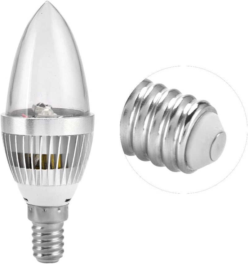 كلاراكو مصباح شمعة RGB، E14 3 واط RGB LED متغير اللون مصباح شمعة مصباح مسرح ديسكو للحفلات مع جهاز تحكم عن بعد للمنزل والبار والحفلات KTV إضاءة أجواء (E14) - Image 2