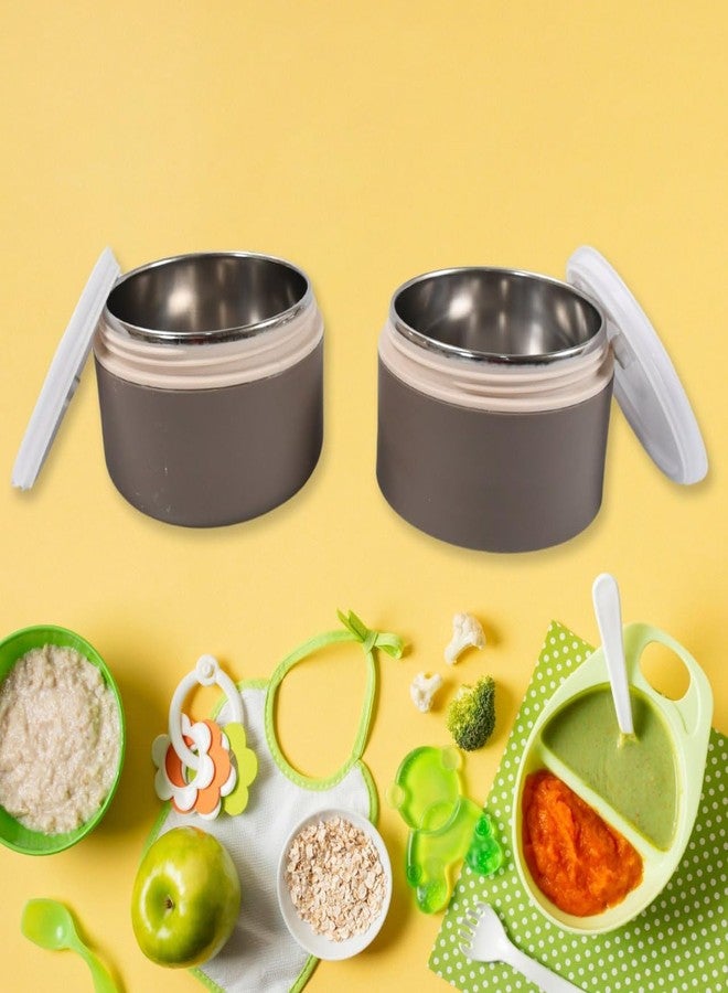 Ansawi Creation Big Bite Lunch Box for School/Office, 2 Compartment with Airtight Lid Tiffin with Handle & Push Lock, Microwave Safe Food Grade Steel & Plastic Material (2 Layers) - Image 2