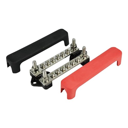 BEP BB-6W-2NC/DSP Multi Purpose Bus Bar, 6 Way/100A x 2 (w/Cover) - Image 1