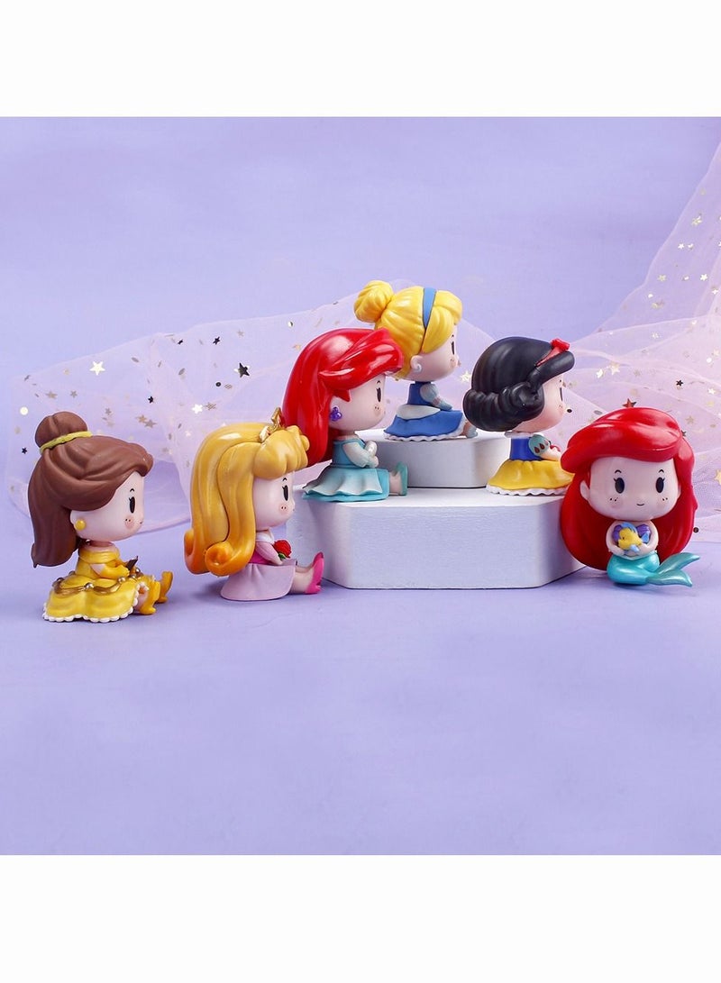 Sparklepals مجموعة تمثال أميرات ديزني مكونة من 6 قطع - Image 4