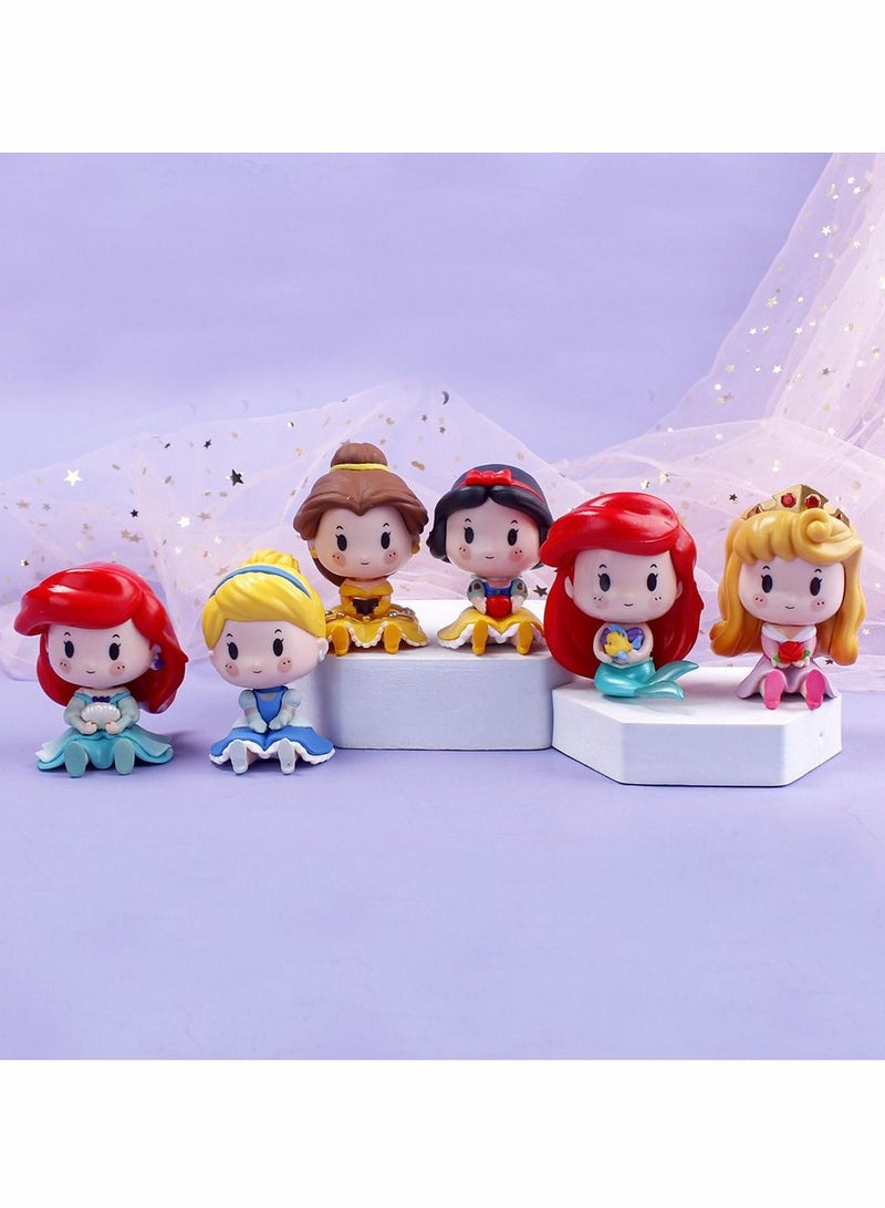Sparklepals مجموعة تمثال أميرات ديزني مكونة من 6 قطع - Image 3