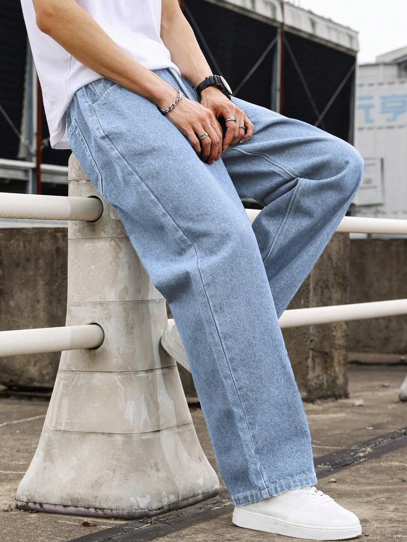 KOTTY Men's Light Blue Relaxed Fit Jeans | Soft Cotton Blend Regular Length Denim(Blue,28)_KTTMENSJEANS292_28 - Image 2