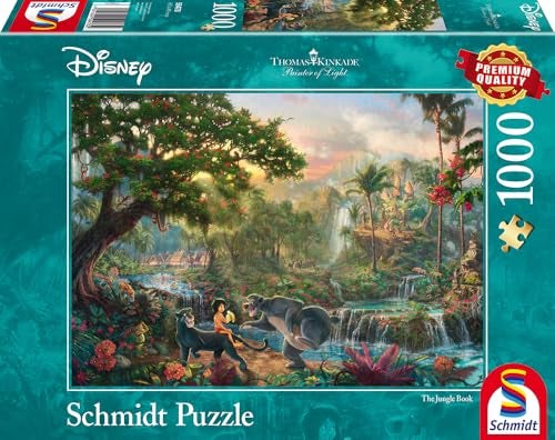 Schmidt Spiele Thomas Kinkade Disney The Jungle Book Jigsaw Puzzle 1000Pc - Image 5
