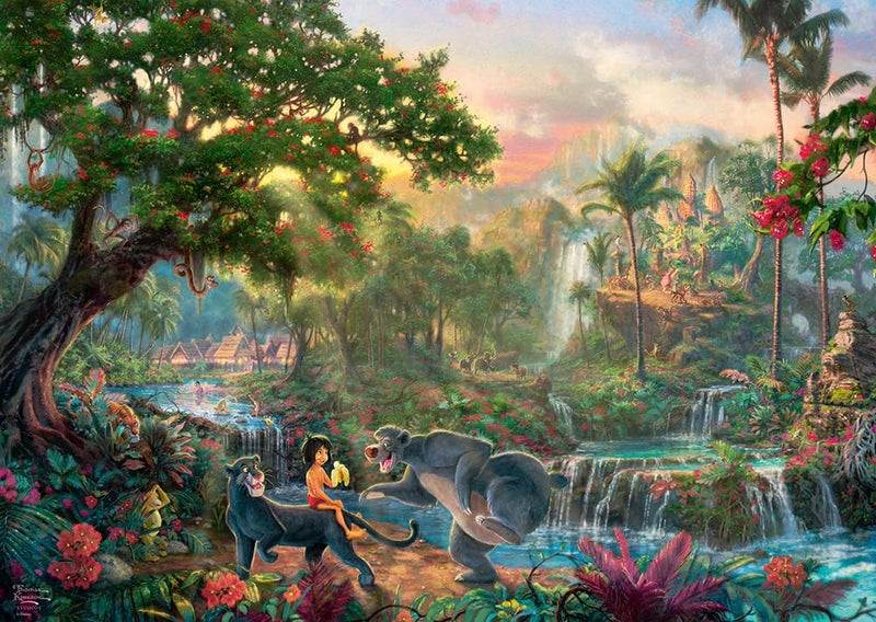 Schmidt Spiele Thomas Kinkade Disney The Jungle Book Jigsaw Puzzle 1000Pc - Image 3