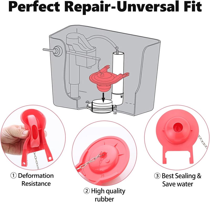 OasisFlow Store 1 Pack 3-Inch Toilet Flapper Replacement Compatible with TOTO Flapper Model G-Max, THU138S, THU175S and THU331S - Image 3