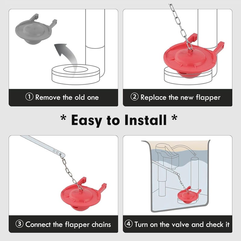 OasisFlow Store 1 Pack 3-Inch Toilet Flapper Replacement Compatible with TOTO Flapper Model G-Max, THU138S, THU175S and THU331S - Image 5