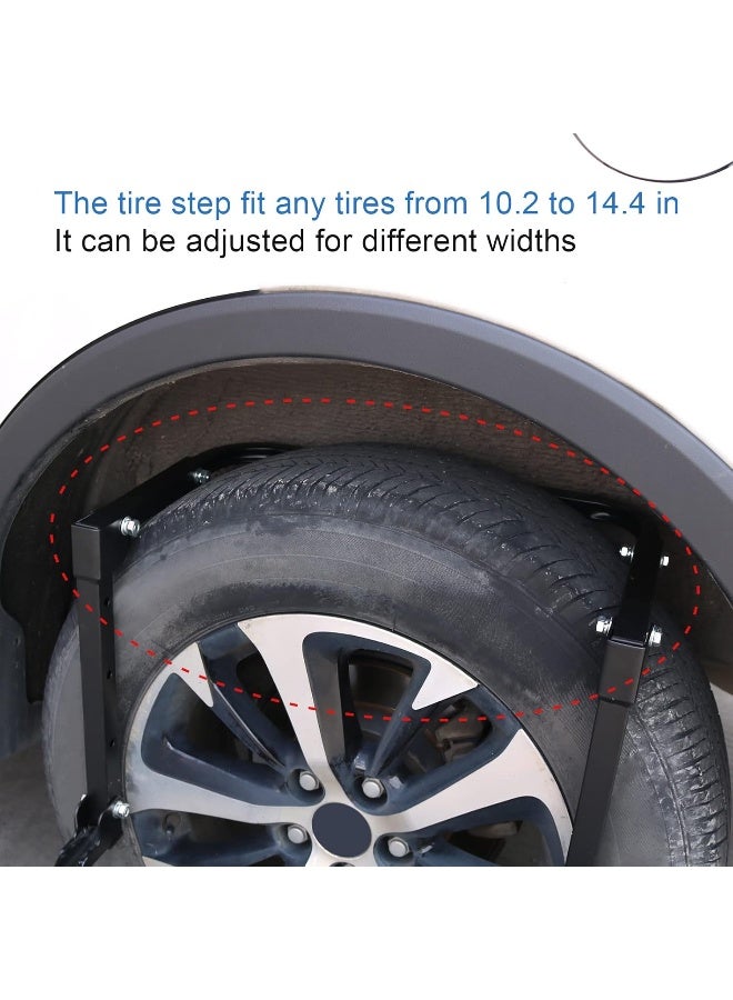 DICMIC Folding Heavy Duty Tire Step for Truck, SUV and RV - Image 3