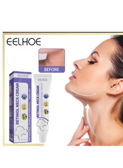 Firming Neck Cream, 40g Moisturizing Firming Retinol Neck Massage Cream Anti Aging Moisturizing Anti Wrinkle Cream Neck Cream Helps Against Double Chins and Neck Wrinkles