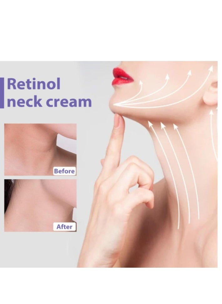 EELHOE - Firming Neck Cream, 40g Moisturizing Firming Retinol Neck Massage Cream Anti Aging Moisturizing Anti Wrinkle Cream Neck Cream Helps Against Double Chins and Neck Wrinkles - Image 1