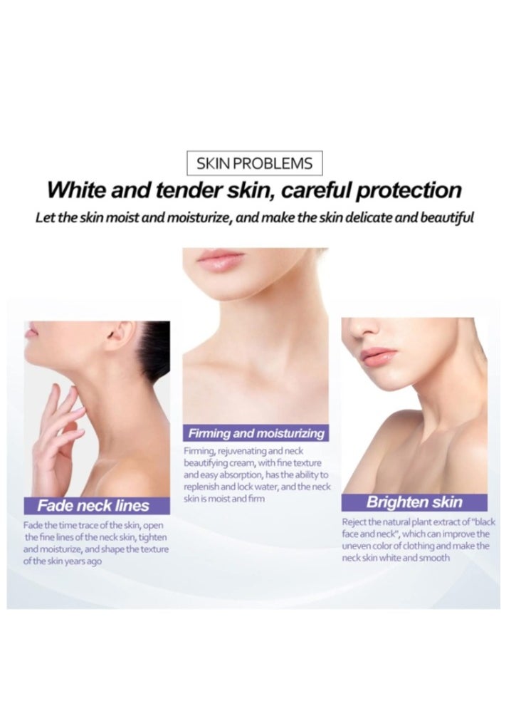 EELHOE - Firming Neck Cream, 40g Moisturizing Firming Retinol Neck Massage Cream Anti Aging Moisturizing Anti Wrinkle Cream Neck Cream Helps Against Double Chins and Neck Wrinkles - Image 1