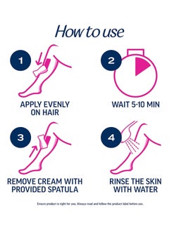 Veet VEET Sensitive Skin Hair Removal Cream For Women, Painless Bikini Hair Removal Gel, Dermatologically Tested Depilatory Cream For Bikini Line, Legs, Arms, Underarms, 400ml Pump Bottle with Tool  - Image 3