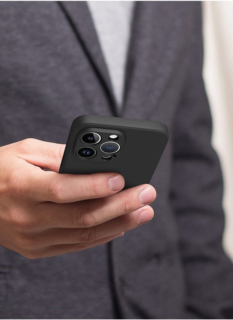 Raxoom 2 PCS of Silicone Protective Case, Compatible With iPhone 14 Pro Max 6.7 â€œ, Full Body Protection, Shock -proof Soft Liquid Silicone Protective Case (Black/Dark Green) - Image 5