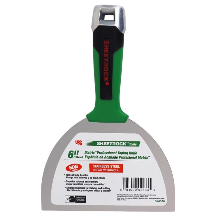 Sheetrock USG Sheetrock MATRIX Professional Joint Knives (6-Inch, Stainless Steel) - Image 2