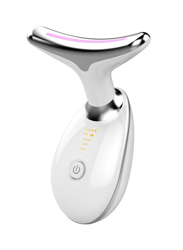 Anti Wrinkles Face Massager Anti-Aging Facial Neck Eye Device for Women and Man(White) - Image 3