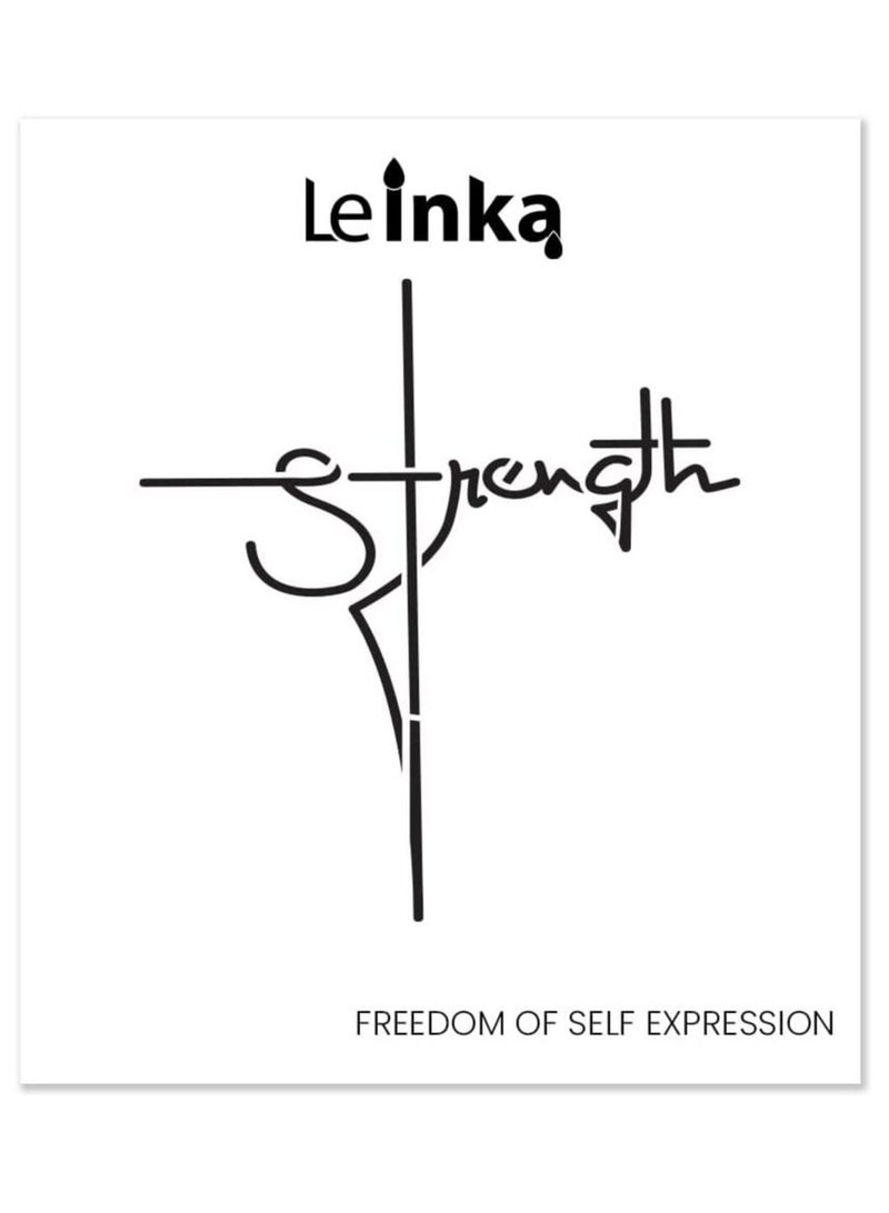 Le Inka Temporary Tattoos Water-Permeable Breathable Long Lasting Lasts 1-2 Weeks Premium Plant-Based Men & Women Strength