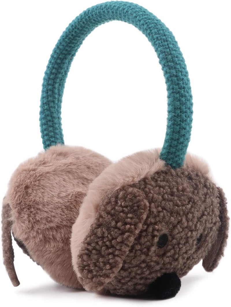 Pesaat Winter EarMuffs for Kids Outdoor Boys Knitted Ear Cover Plush Toddler Girls Ear Warmer 3-8 Years - Image 1