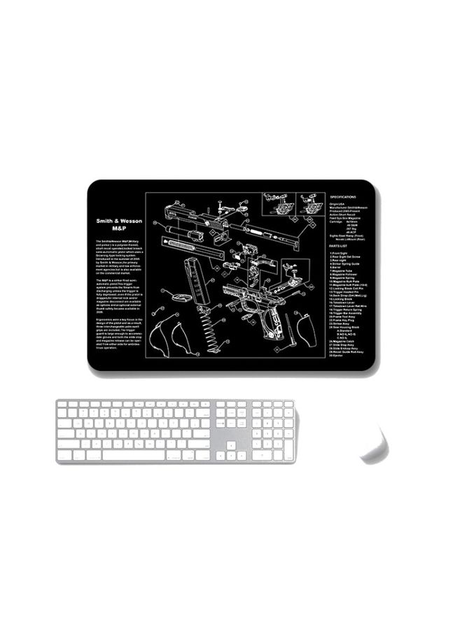 BURAQ 2 PCS Heat Transfer Non-Slip Single-Sided Office Gaming Mouse Pad 2mm(SPS-SmithWessomM&P)  - Image 1