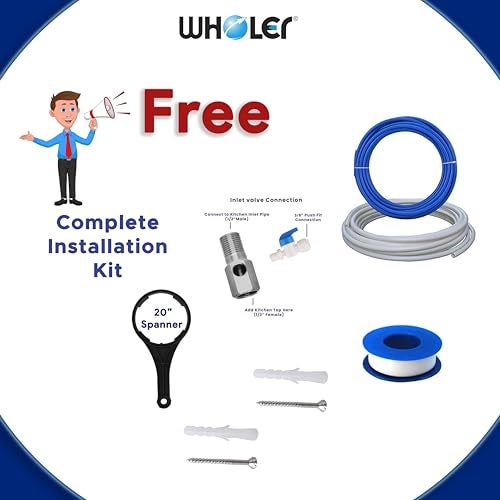 WHOLER 50 LPH Commercial RO Water Purifier System RO Plant 50 Liter Per hour Stainless Steel Fully Automatic with auto shut off sensor TDS adjuster and uv inbuilt (50LPH RO+ TDS+ UV+ AUTO SHUT OFF) - Image 5