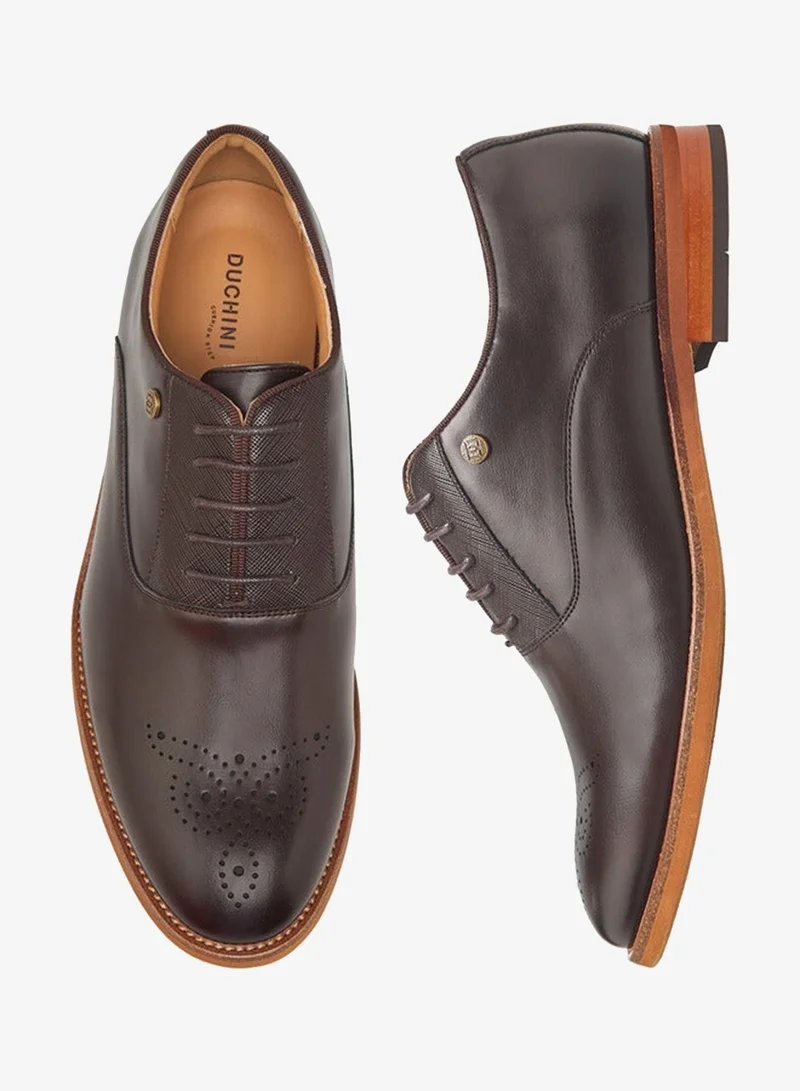 دوتشيني أحذية أكسفورد رجالي برباط