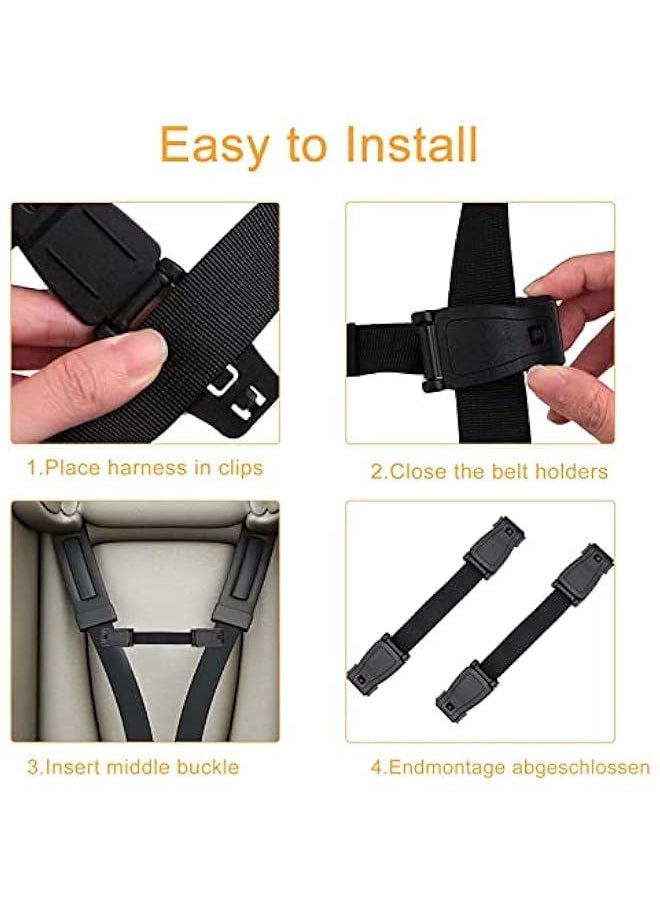 Gonice 2 Pack Car Seat Anti Escape Harness Chest Clip, Safety Strap Prevent Children/Kids Taking Their Arms Out of Child Car Seat/High Chairs/Strollers/Baby Reins  - Image 4