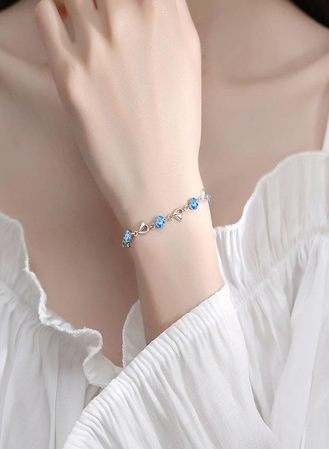 KACHEEG® Ocean Heart Bracelet for Women Lightweight and fashionable hand jewellery acessories for women - Image 5