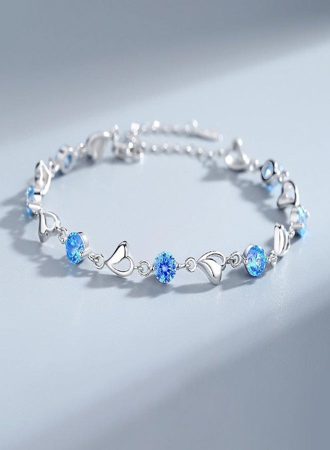 KACHEEG® Ocean Heart Bracelet for Women Lightweight and fashionable hand jewellery acessories for women - Image 4