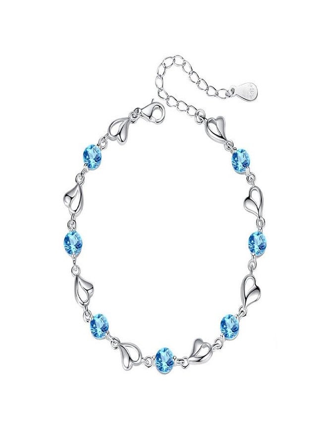 KACHEEG® Ocean Heart Bracelet for Women Lightweight and fashionable hand jewellery acessories for women - Image 1