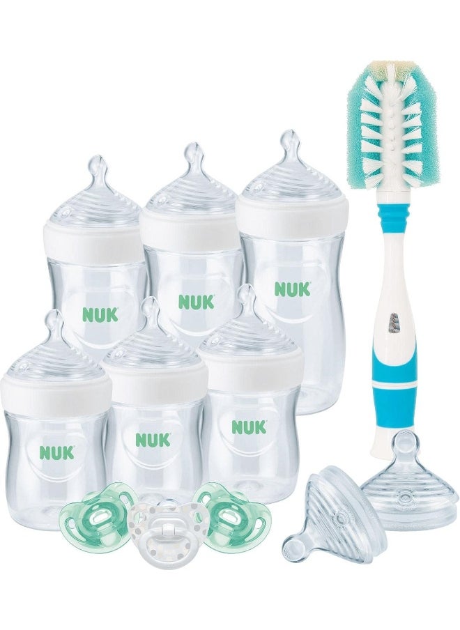 NUK NUK Simply Natural Baby Bottle Newborn Gift Set, Timeless Collection  - Image 1