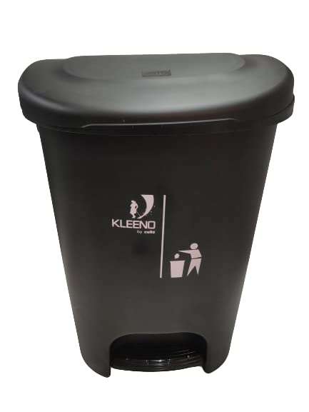 Kleeno Cello Kleeno Plastic Pedal Garbage Dustbin 50 Ltr Black - Image 2