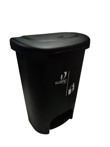 Kleeno Cello Kleeno Plastic Pedal Garbage Dustbin 50 Ltr Black - Image 1