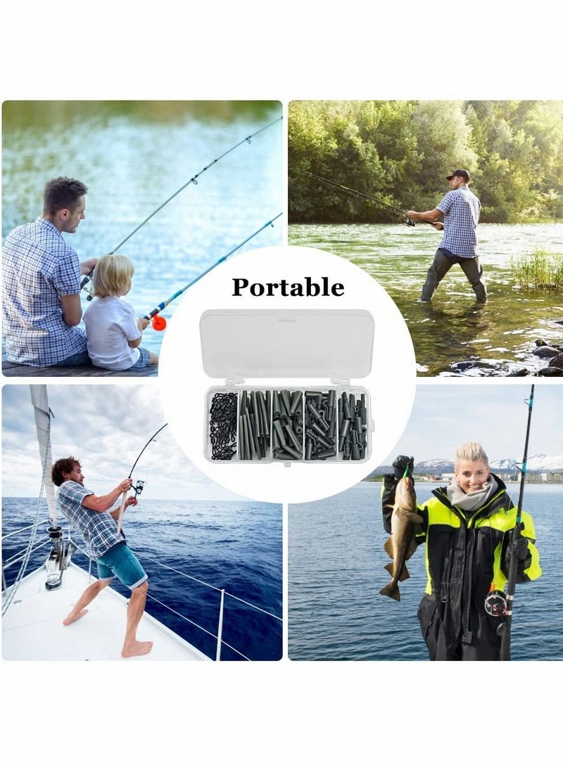 Excefore طقم ملحقات الصيد مجموعة مشابك كارب بلاستيكية مضادة للتشابك مع علب تخزين 120 قطعة - Image 4