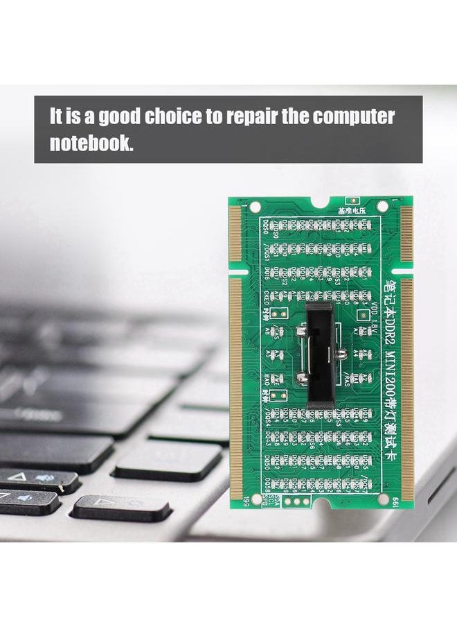 Thoraya - SO-DIMM Analyzer Diagnostic Tester Post Test Card for PC Laptop Desktop DDR234 With Light DDR2 - Image 1