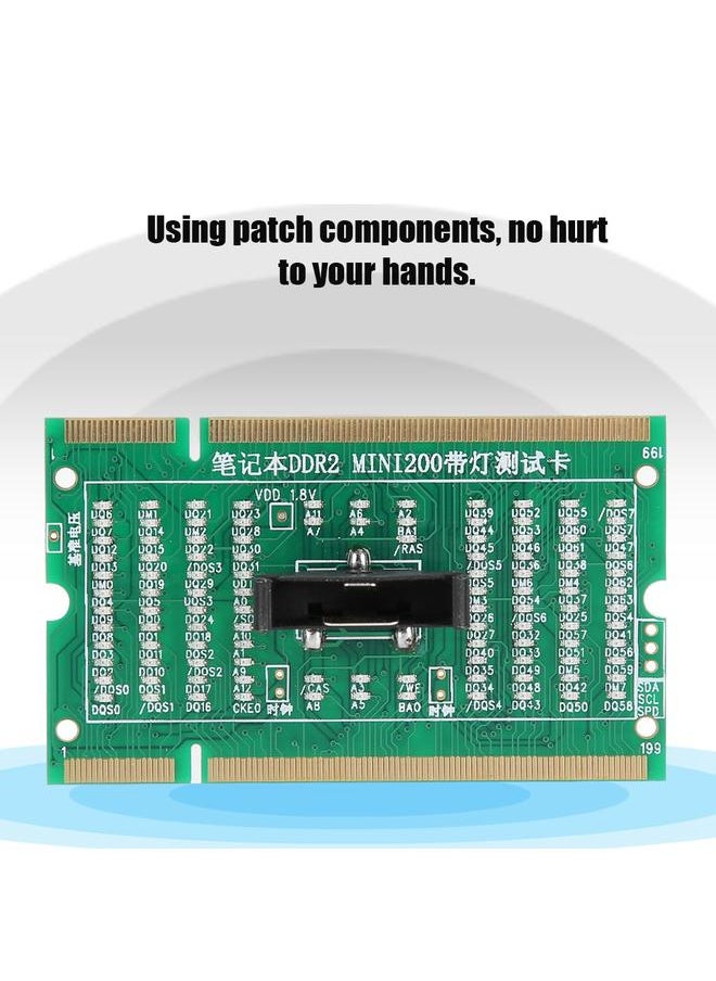 Thoraya - SO-DIMM Analyzer Diagnostic Tester Post Test Card for PC Laptop Desktop DDR234 With Light DDR2 - Image 1